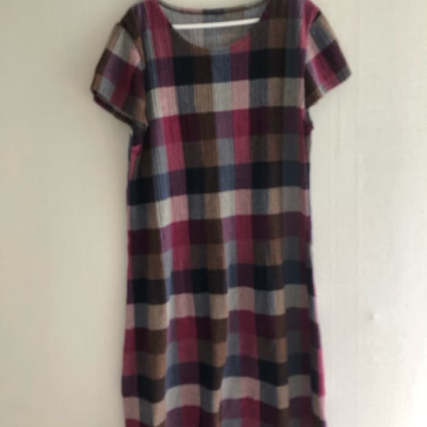 Vintage mixed knit dress