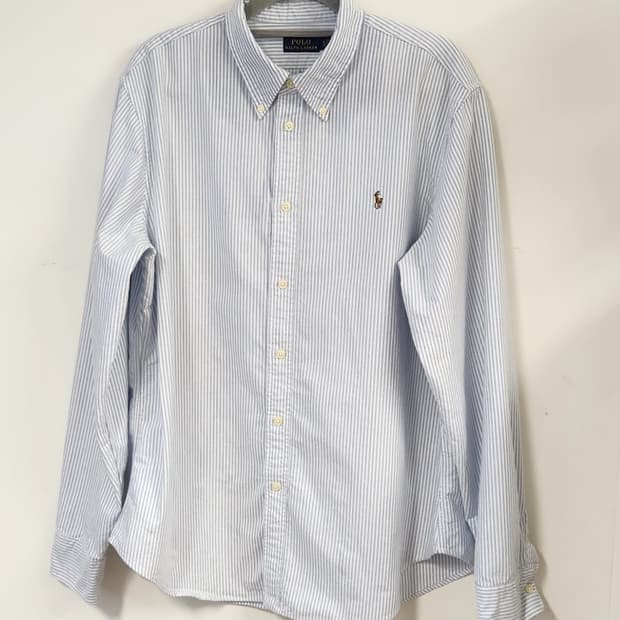 폴로 랄프로렌 신형 스트라이프 긴팔 셔츠 XL