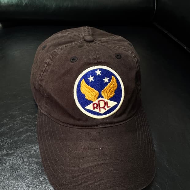 rrl 가먼트 다이 트윌 볼캡 블랙