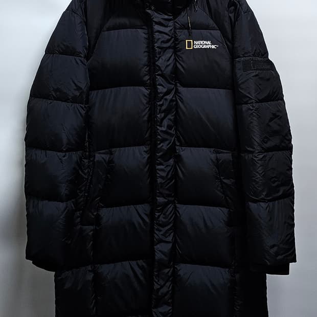 내셔널지오그래픽 덕다운롱패딩 M