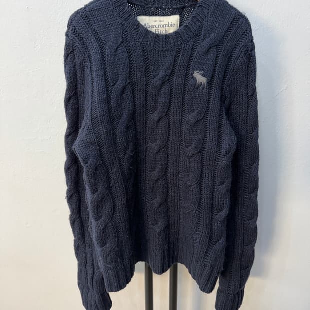 정품) 아베크롬비 여성 케이블 니트 M