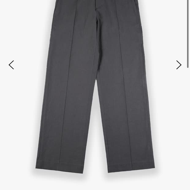 les stitch crease trouser (charcoal)