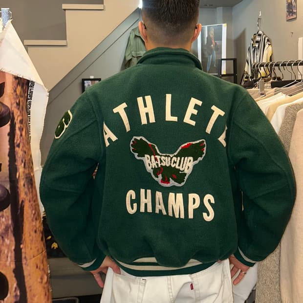 90‘s Ba-Tsu Athlete patch varsity jacket