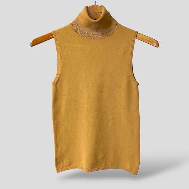 (여성S)DKNY 슬리브리스 니트 폴라
