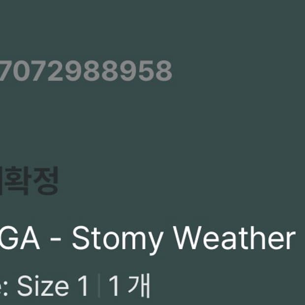 언더마이가 Maga - Stomy Weather 1size