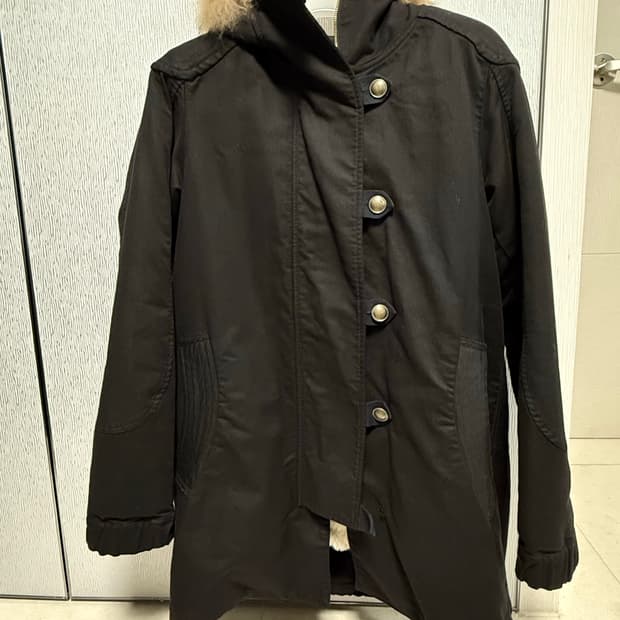 츠모리치사토 양털 퍼 후드코트(내피O)