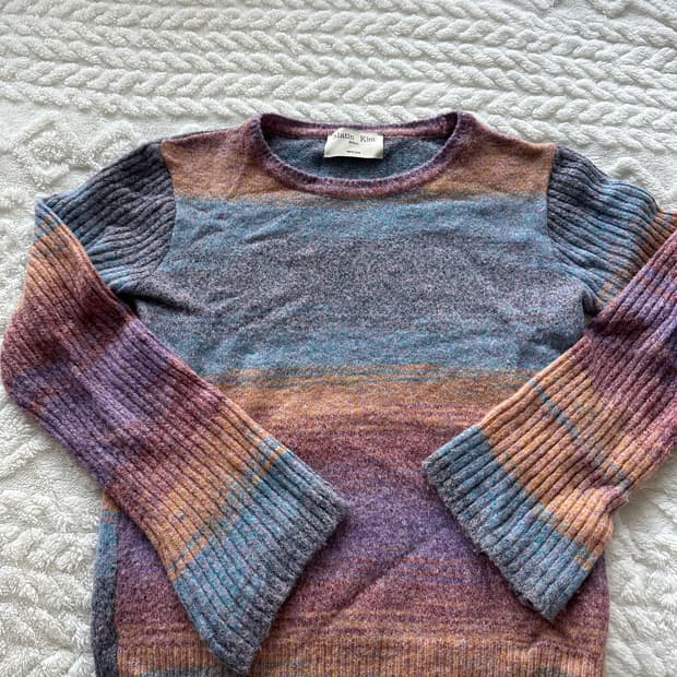 마땡킴 그라데이션 니트 + 머플러