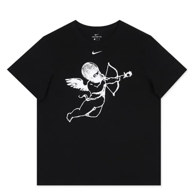 나이키x드레이크 F&F cherub 블랙 화이트 티셔츠 반팔