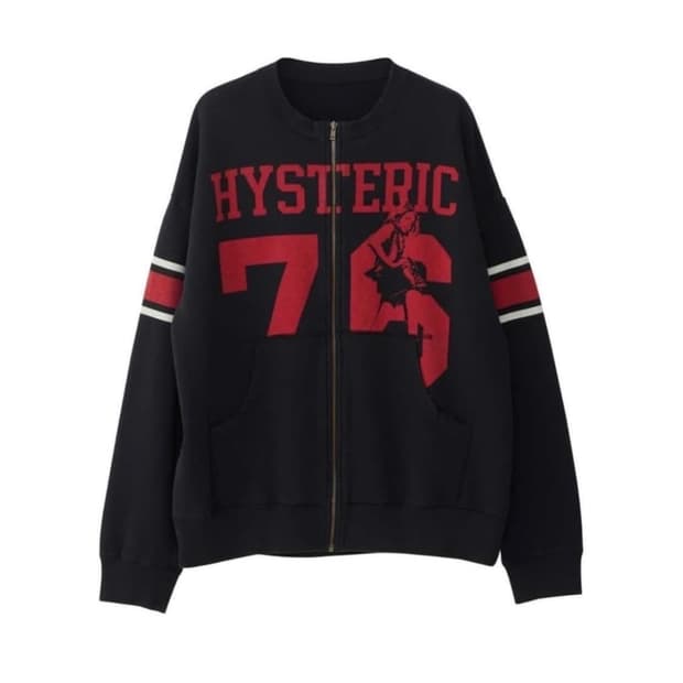 제니착용) 히스테릭 글래머 76 집업 블랙