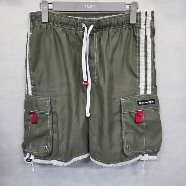 아베크롬비 빈티지 카고 트랙 반바지 대략 33 34 