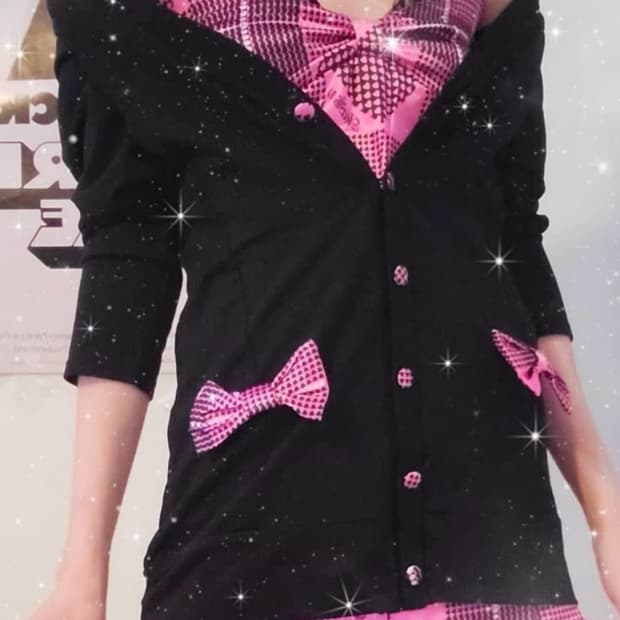 마즈 ma*rs 슈가글로스 리본 가디건