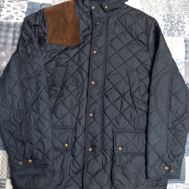 폴로 랄프로렌 네이비 퀼팅 패딩   L(실용105)