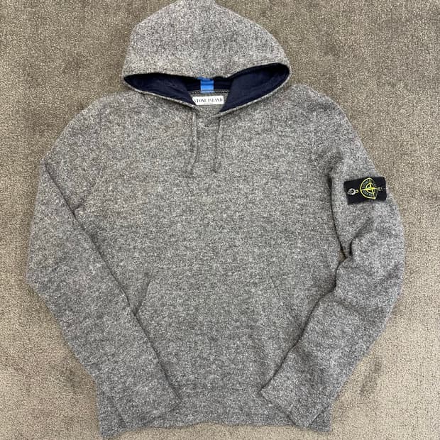 스톤아일랜드 후드 니트 L 회색