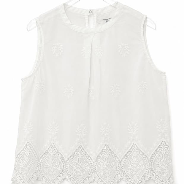 Leaf lace sleeveless