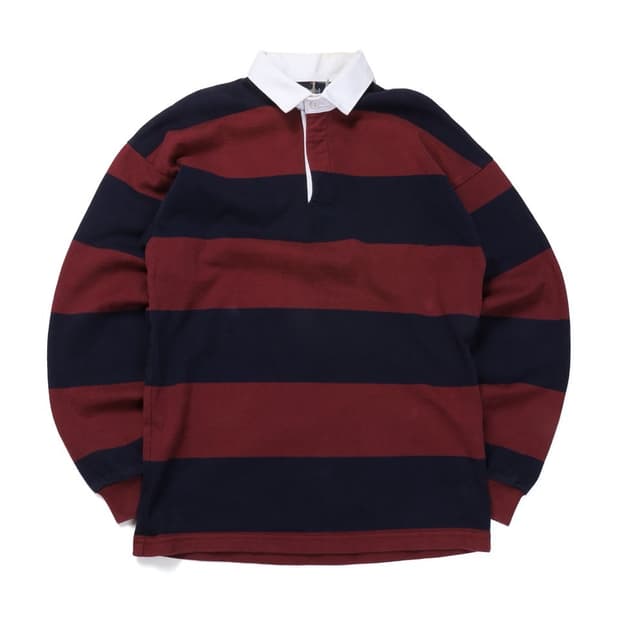 Drake's Stripe Cotton Rugby T-shirt