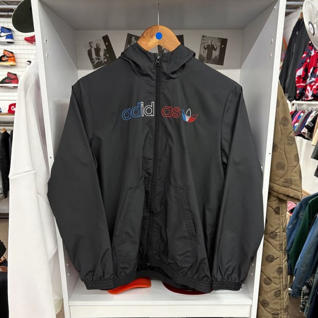 (S) 아디다스 프라임 블루 바람막이 자켓
