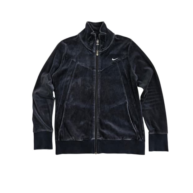 Nike 나이키 y2k 여성 벨벳 벨루어 집업 자켓
