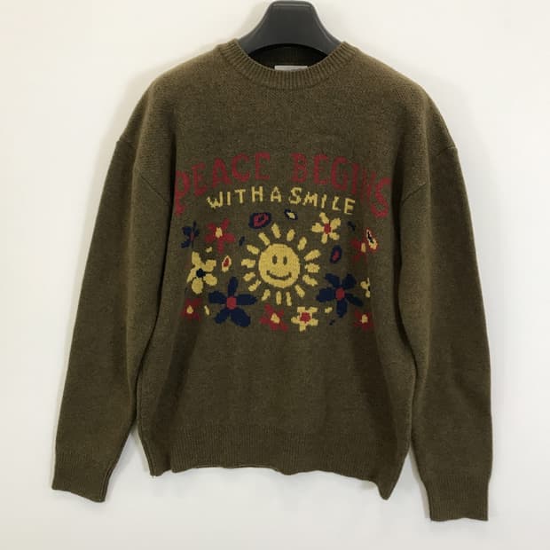 빅웨이브 울 캐시미어 스마일 니트 [XL]