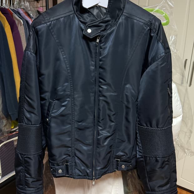 엘무드 - 스즈키 퀼티드 모터사이클 자켓 (블랙/46)