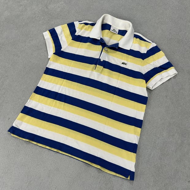 라코스테 스트라이프 반팔 카라티 s