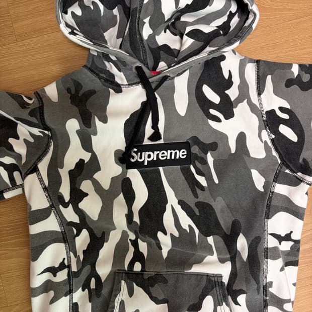 슈프림 13Fw 카모 후드티