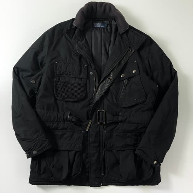 Polo  폴로 랄프로렌 벨티드 포켓 블랙 헌팅 자켓 