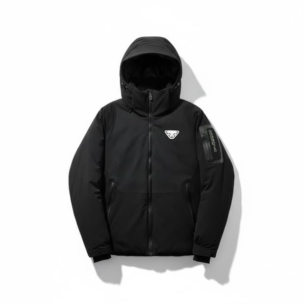 다이나핏(DYNAFIT) 블랙 후드 패딩 자켓