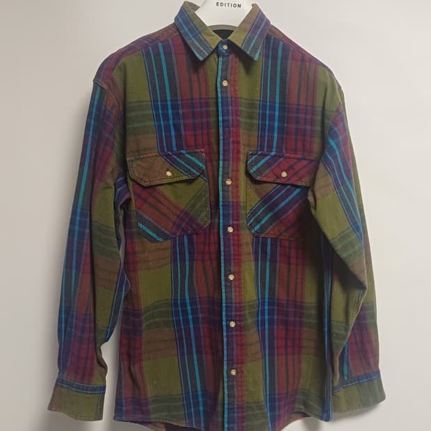 Woolrich 빈티지 플란넬 셔츠 / 한국 M~L / 코튼100