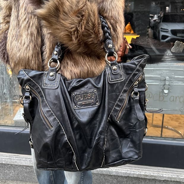 00s 빈티지 라지 게스 스티치 백