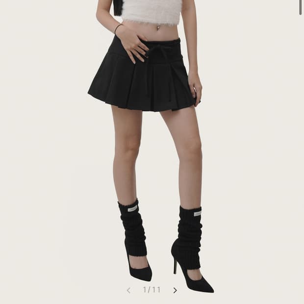 클리시어 홀터탑 Sorbet fluffy halterneck knit