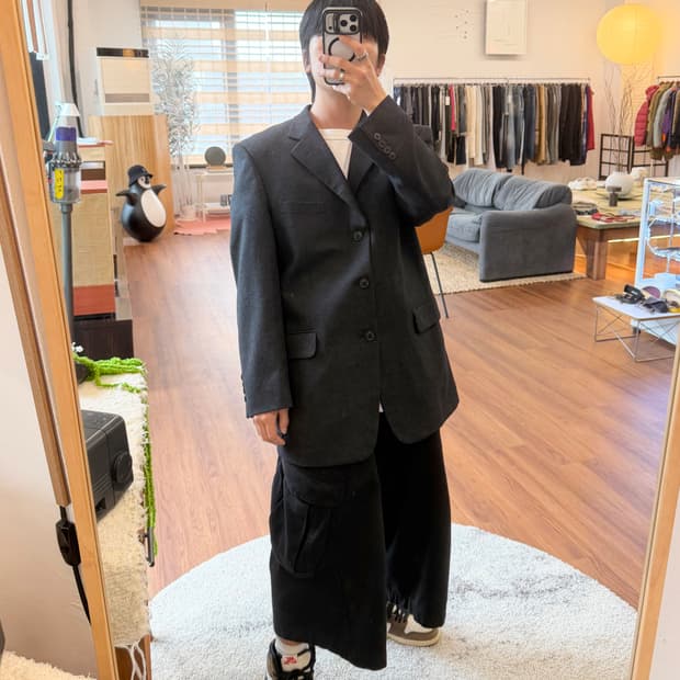 발렌시아가 빈티지 캐시미어 울 자켓