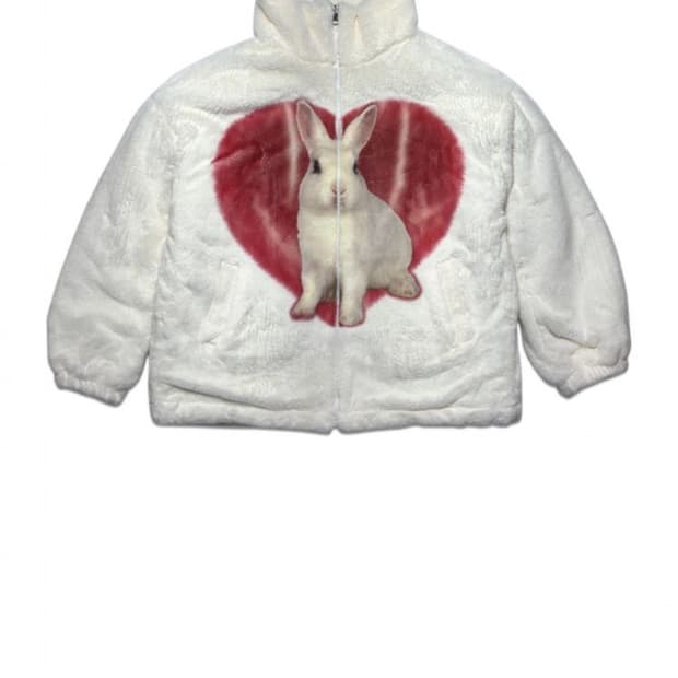 Kater rabbit fur jacket ivory 
