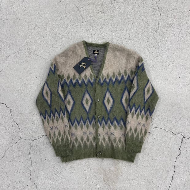 24FW NEEDLES "MOHAIR CARDIGAN - DIAMOND"