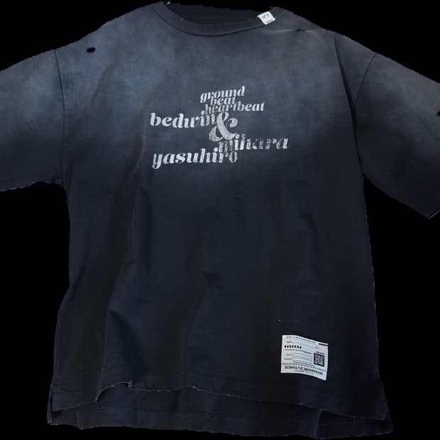 (48) 메종 미하라 야스히로 x 베드윈 콜라보 다잉 반팔 티셔츠