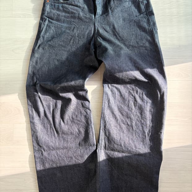 와이드 레그 셀비지 데님