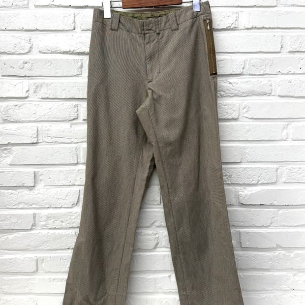 Vetements de travail 브라운 체크 슬랙스