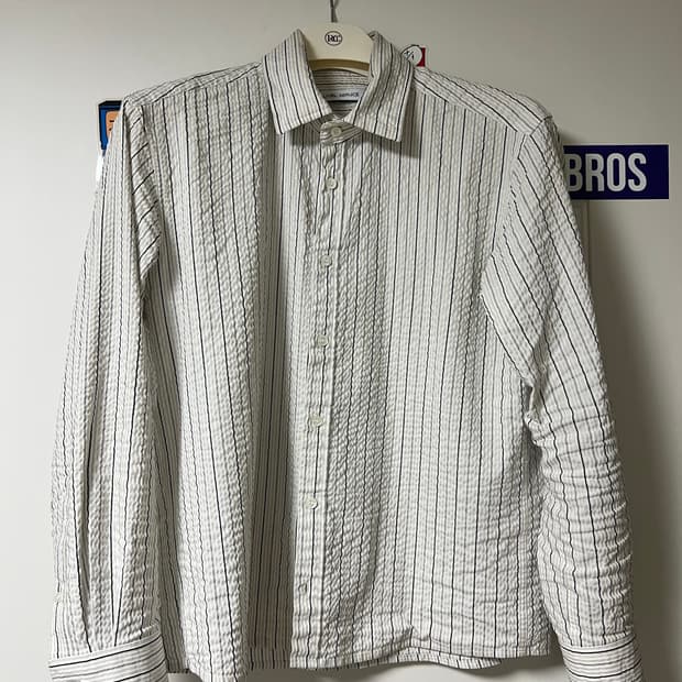 [1] 리젤서비스 스트라이프 크롭셔츠