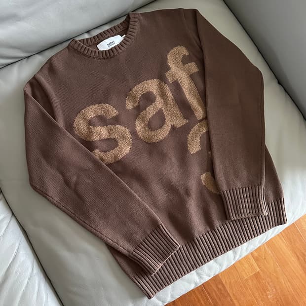 사파리스팟 사파리 니트 브라운 