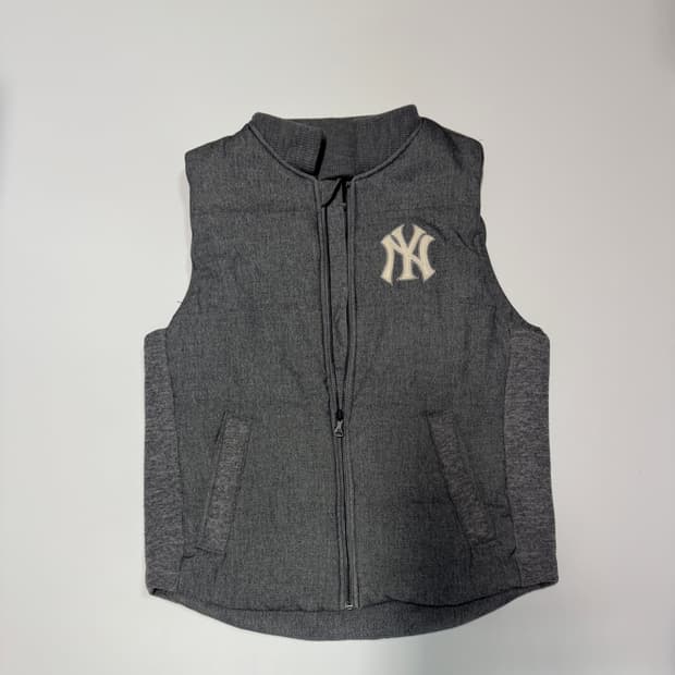 MLB 엠엘비 신슐레이트 양키스 그레이 패딩 조끼