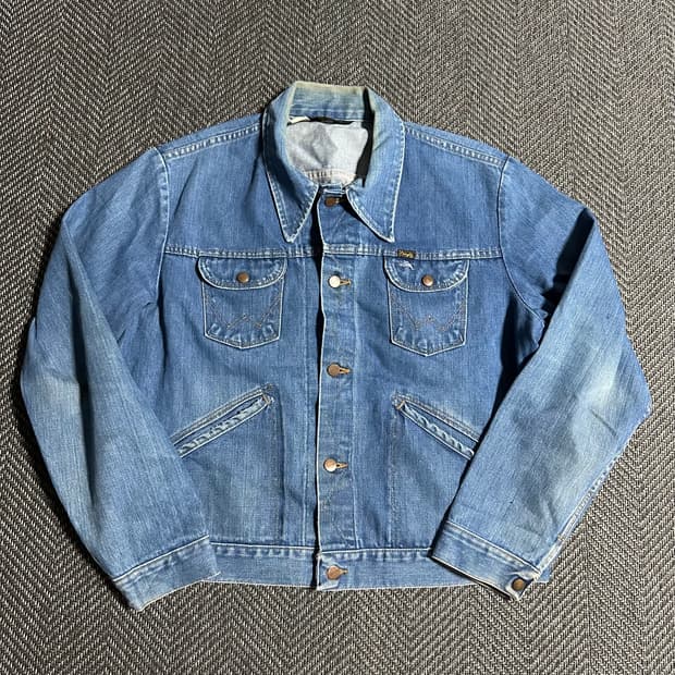 70s Wrangler 124mj 데님 자켓