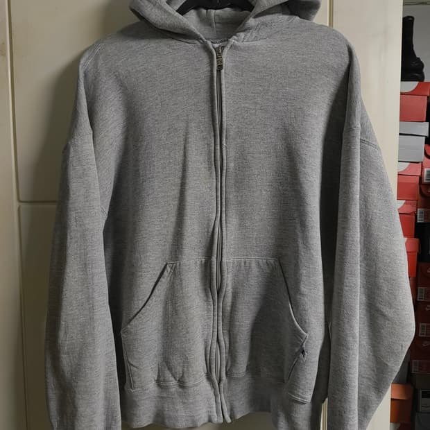 러셀 90s 그레이 후드집업 usa L