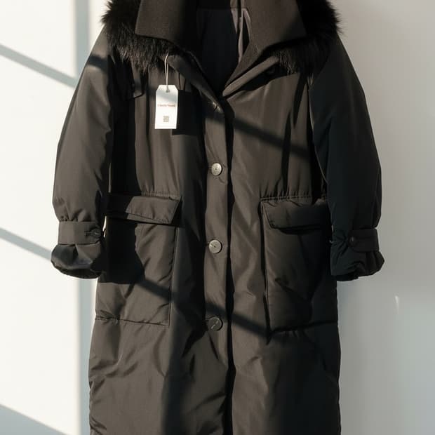 타임 다운 퍼 패딩 코트