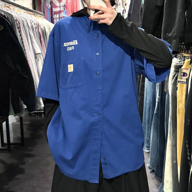 [IM] Carhartt 칼하트 반팔 셔츠 블루