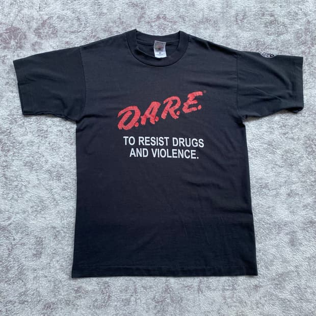 (M) 90s 빈티지 DARE 티셔츠