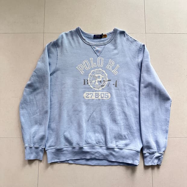 폴로 랄프로렌 P-Wing 피윙 맨투맨 스카이블루 L