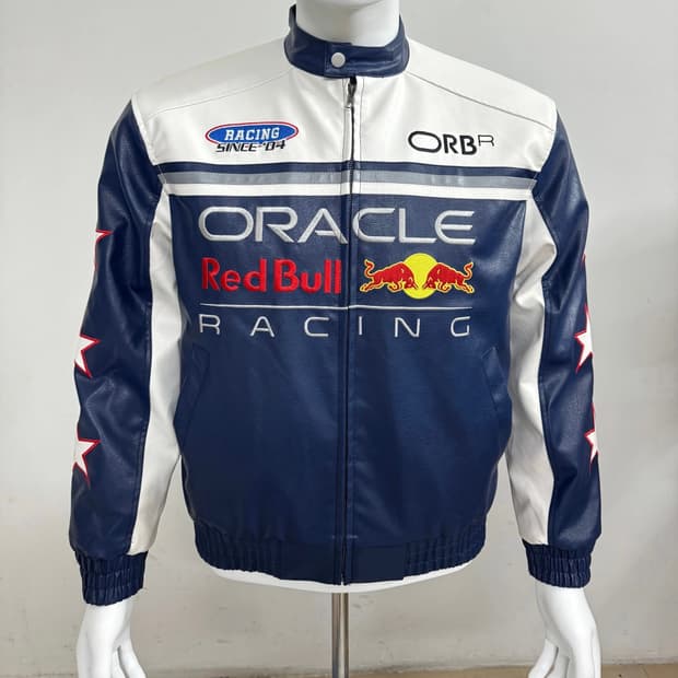 레드불 바이크 가죽자켓 래더자켓 레이싱 빈티지스타일