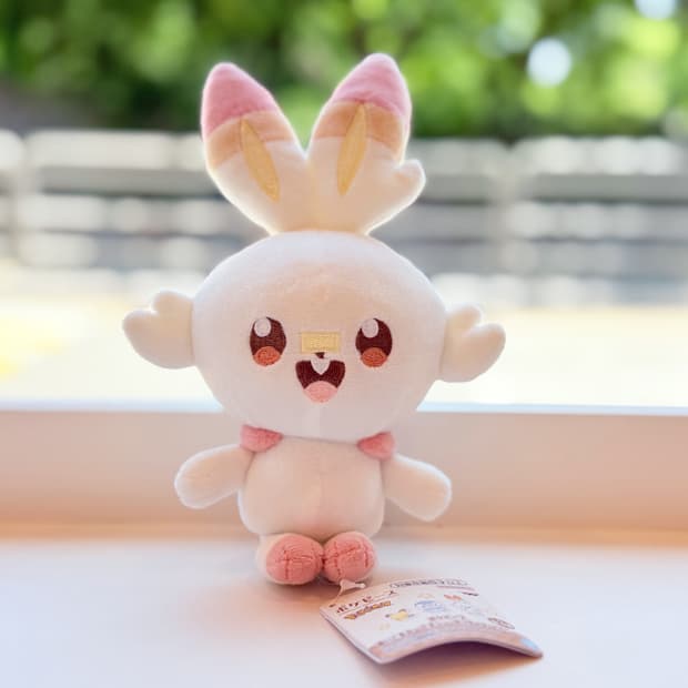 일본 반다이 포켓몬 포켓피스 염버니 마스코트 인형 22cm