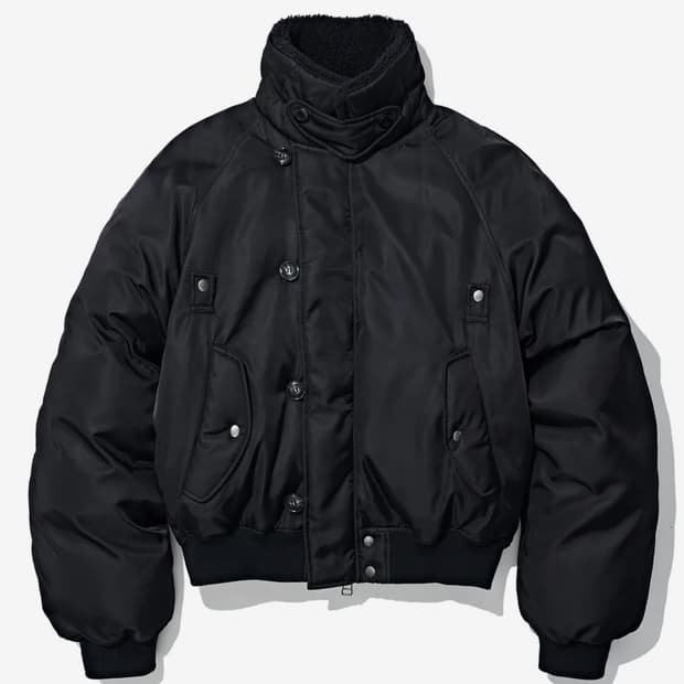 파르티멘토 1950 N2B 밀리터리 숏 파카 블랙 M