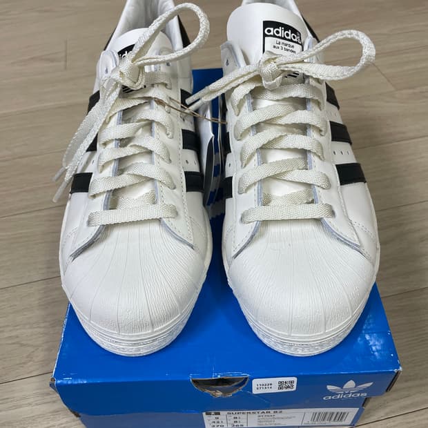 [270]아디다스 슈퍼스타82 크림:블랙