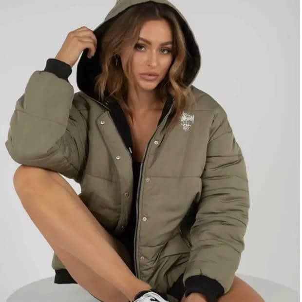 스투시 여성 파울러 리버서블 패딩 자켓(2번 시착)(정품)